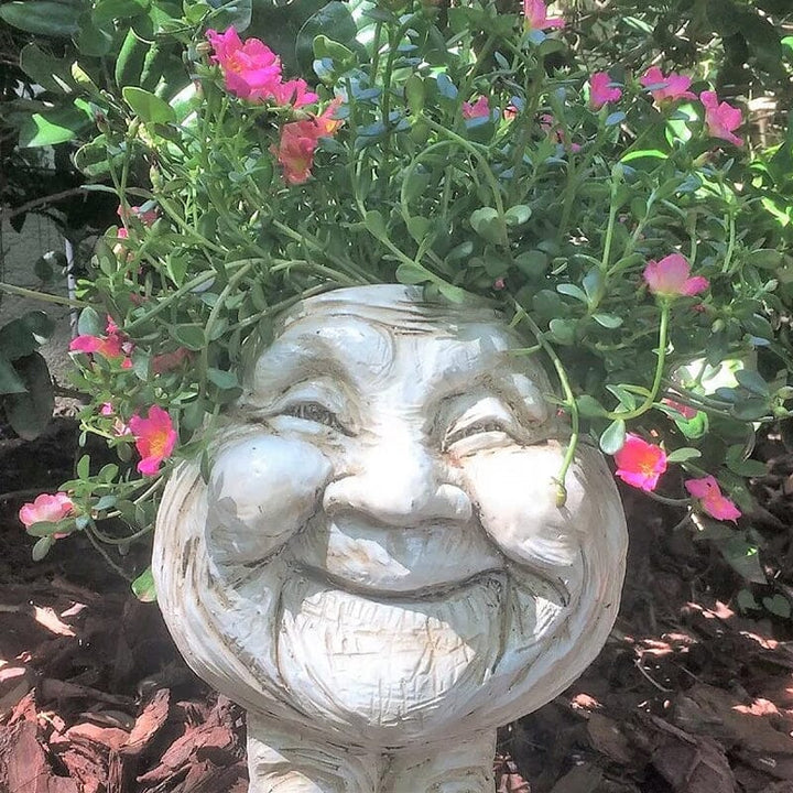 Skanto | Ansikts Statue Plantepotte
