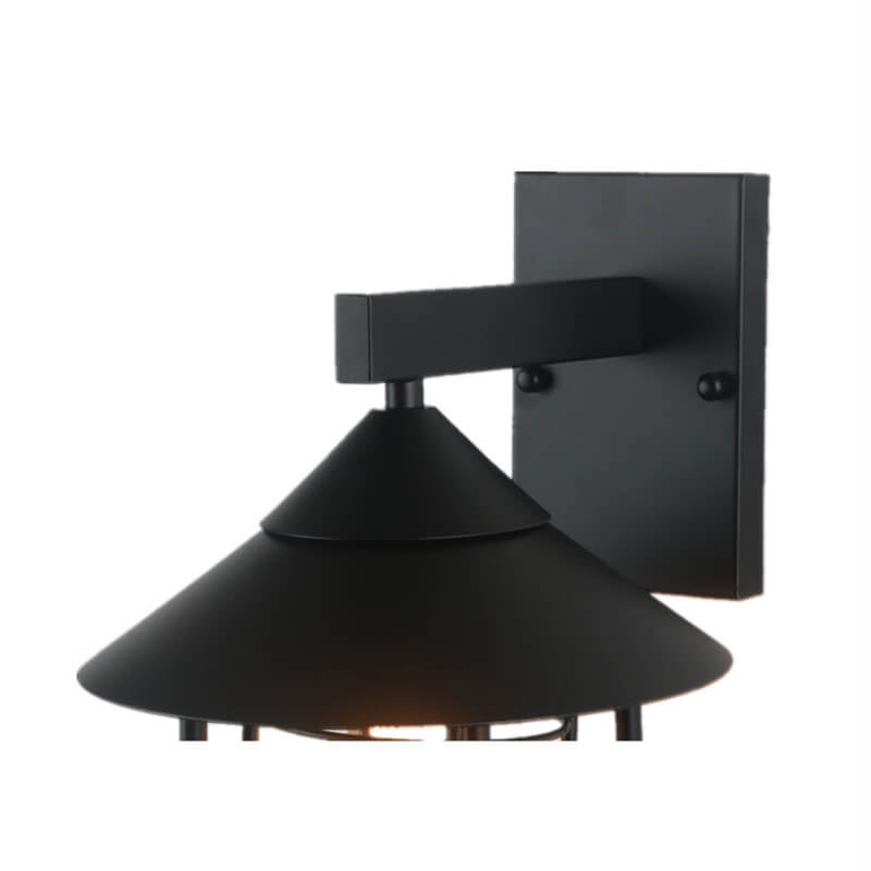 Vintage industriell vegglampe i jern for innendørs og utendørs bruk, 1 lyspære