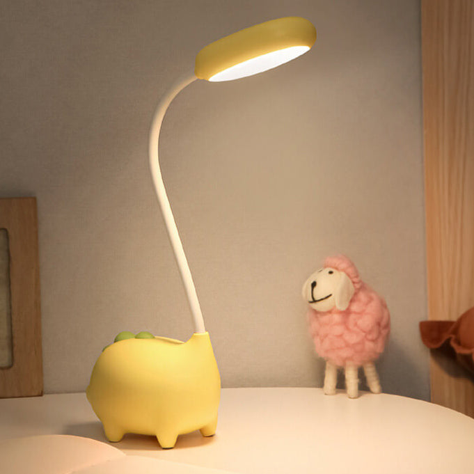 Skanto | Oppladbar LED Skrivebordslampe med Tegneserie Dinosaur Øyepleie