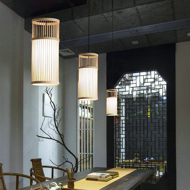 Skanto | Bambora Zen Pendellampe | Håndvevd Bambuslanterne | Japansk Design | Naturlig Eleganse