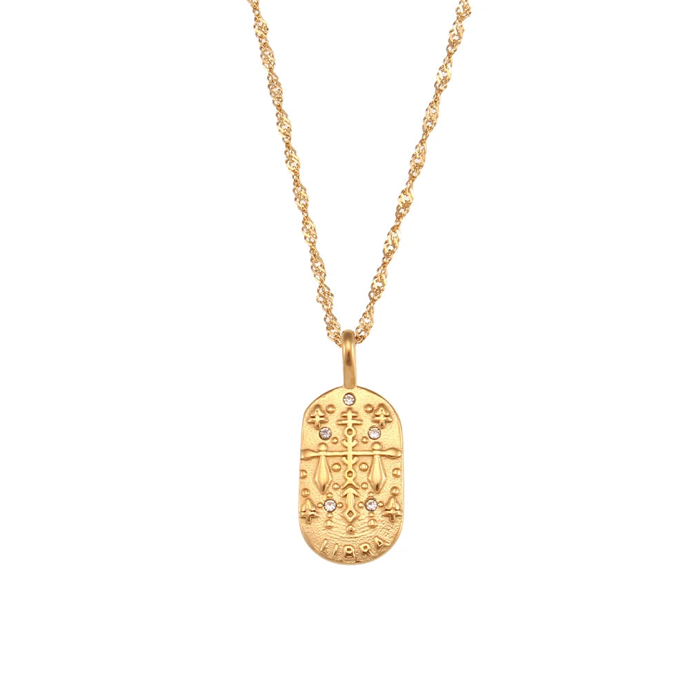 Skanto | Dainty Zodiac Tarot Inspirert Halskjede