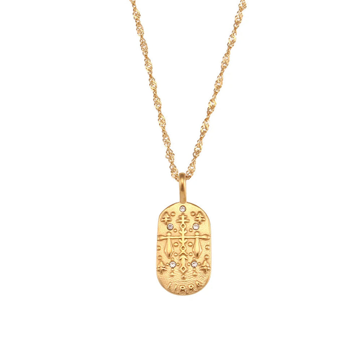 Skanto | Dainty Zodiac Tarot Inspirert Halskjede