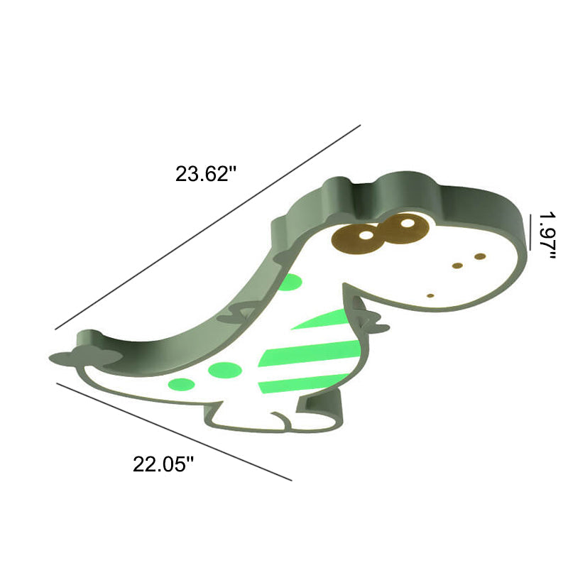 Skanto | DinoBright LED Taklampe | Kreativ Dinosaur Design | Barnerom Lampe | Varm & Hvit Lys | Dempbar