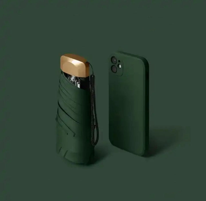 Mini Pocket Paraply UV Beskyttelse Kompakt | Skanto