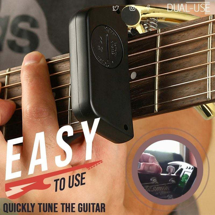 Skanto | DUAL-BRUK GITAR CAPO TUNER MED LCD-SKJERM
