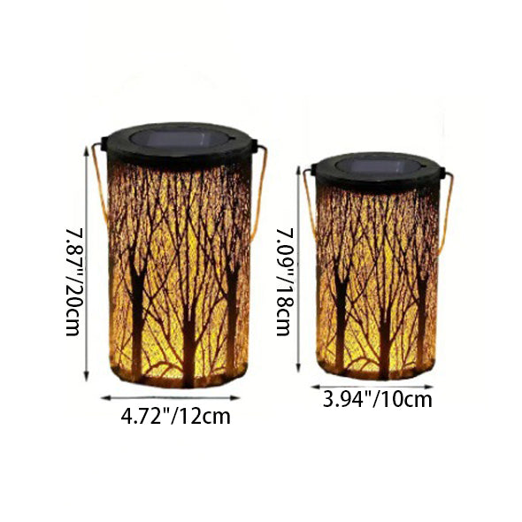 Moderne Art Deco Sol Sylinder Skjelett Lantern Jern LED Utendørs Landskapslys For Hage | Skanto