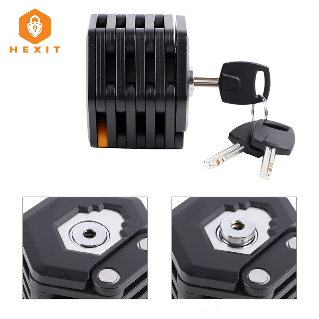 HEXIT™ FoldLock - Kompakt og Lett Sykkellås Skanto