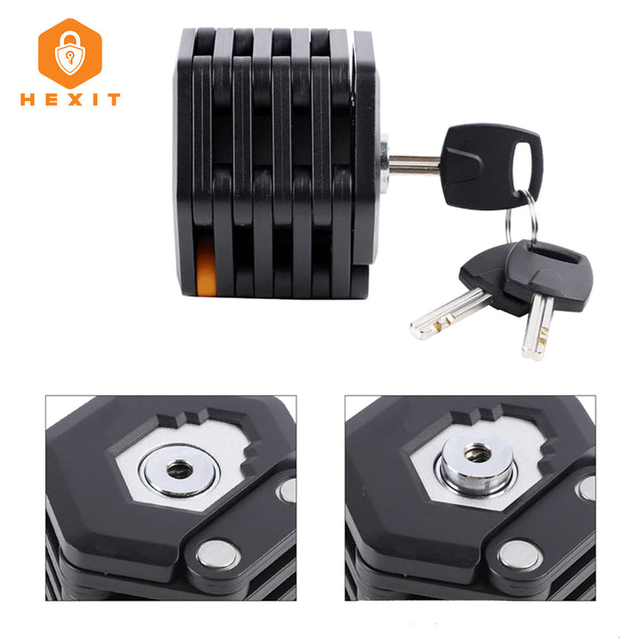 HEXIT™ FoldLock - Kompakt og Lett Sykkellås Skanto
