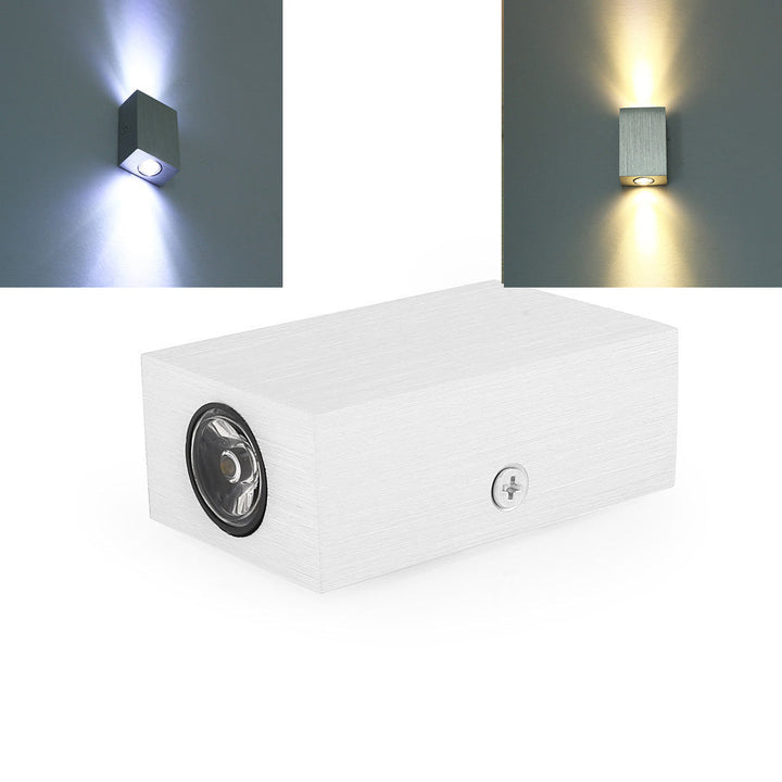 Moderne Enkelhet Vanntett Aluminium Kubisk LED Vegglampe For Utendørs Patio | Skanto