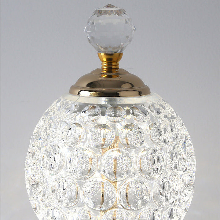 Skanto | Moderne Kreativ Ananas Metall Akryl USB LED Bordlampe for Soverom