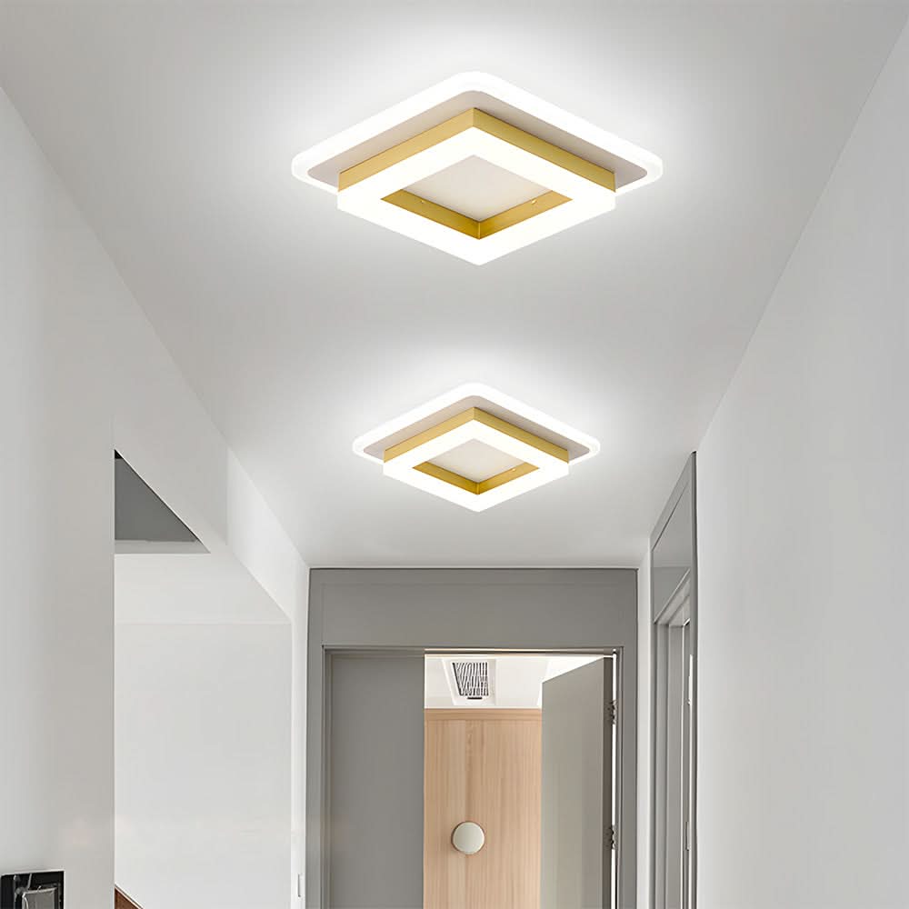 Quadratische LED-Deckenleuchte for moderne Innenräume