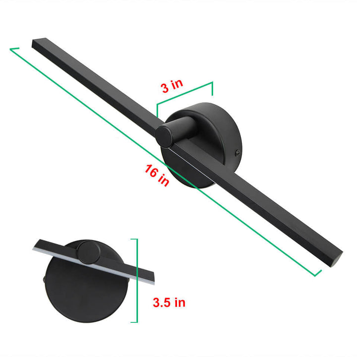 Skanto | Nordisk Minimalist Aluminium Lang Stangbryter LED Speil Vegglampe
