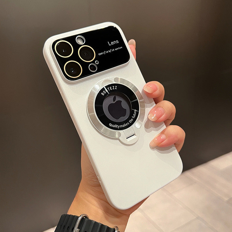 Skanto | MagSafe iPhone-deksel med integrert stativ og stort vindusdtegn