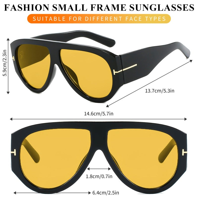 Oversized UV400 Aviator Solbriller Skanto