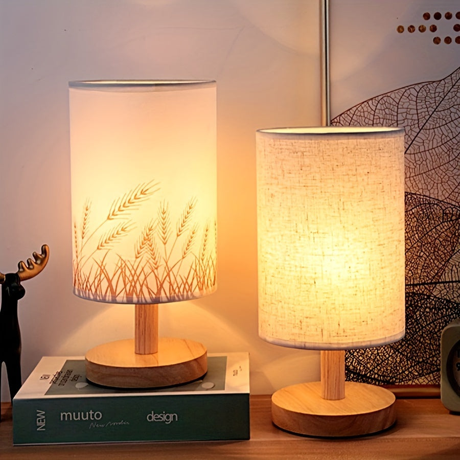 WoodGlow – Justerbar LED Bordlampe med USB Skanto
