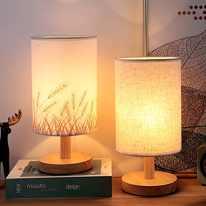 WoodGlow – Justerbar LED Bordlampe med USB Skanto