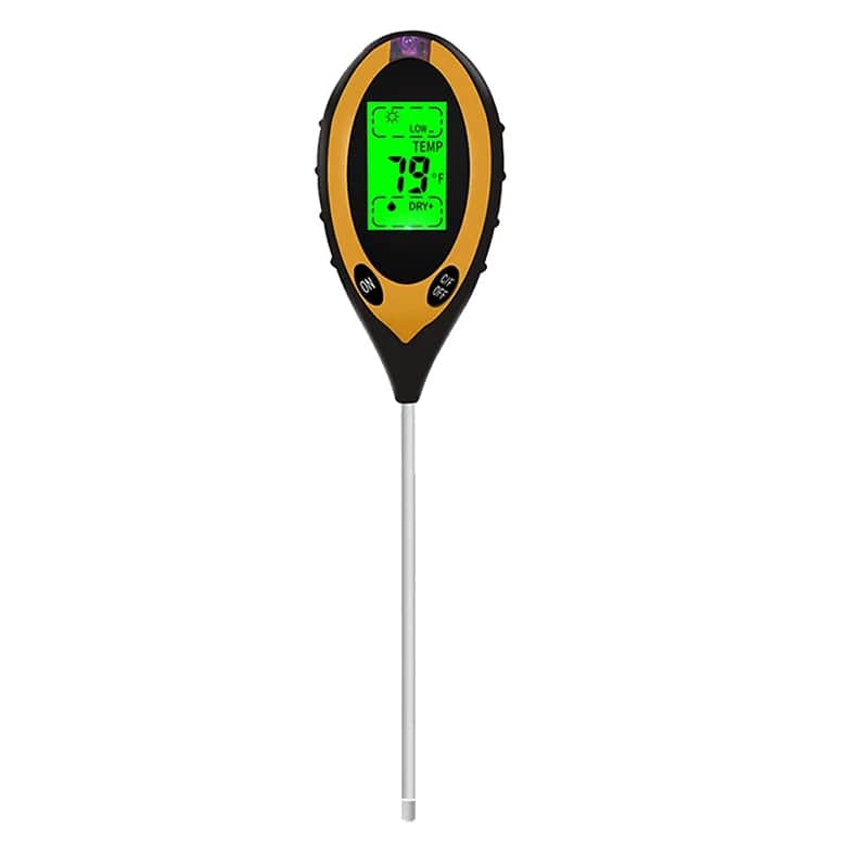 Skanto | 4-i-1 Jord Analyzer: pH, Fuktighet, Temperatur, Lys