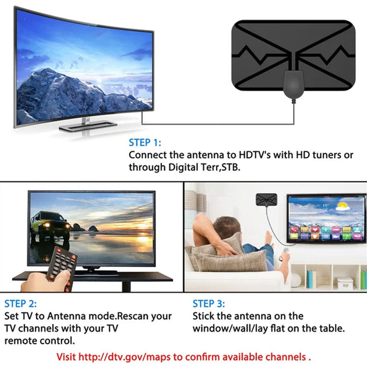 2023 oppgradering DIGITAL HDTV ANTENNE 4K | Skanto