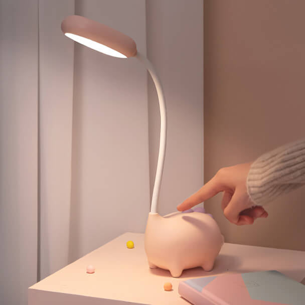 Skanto | Oppladbar LED Skrivebordslampe med Tegneserie Dinosaur Øyepleie