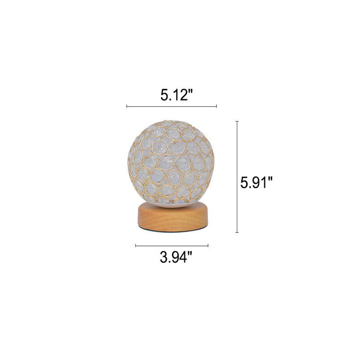 Skanto | Moderne Minimalistisk Rund USB Oppladbar LED Nattlampe Bordlampe