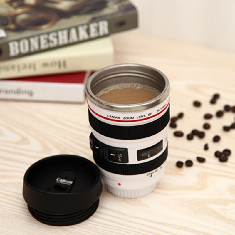 Skanto | Kameraobjektiv Inspirert Isolert Kopp Kaffe Mugge