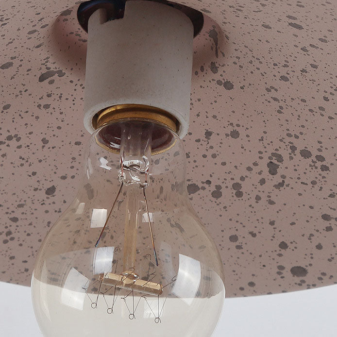 Moderne industriell vanntett metallplate bolle 1-lys vegglampe for utendørs patio | Skanto
