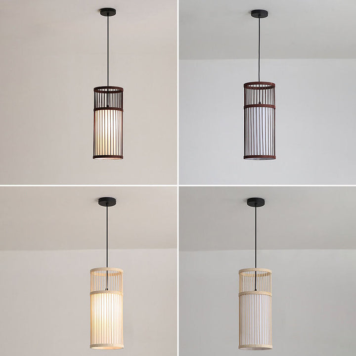 Skanto | Bambora Zen Pendellampe | Håndvevd Bambuslanterne | Japansk Design | Naturlig Eleganse