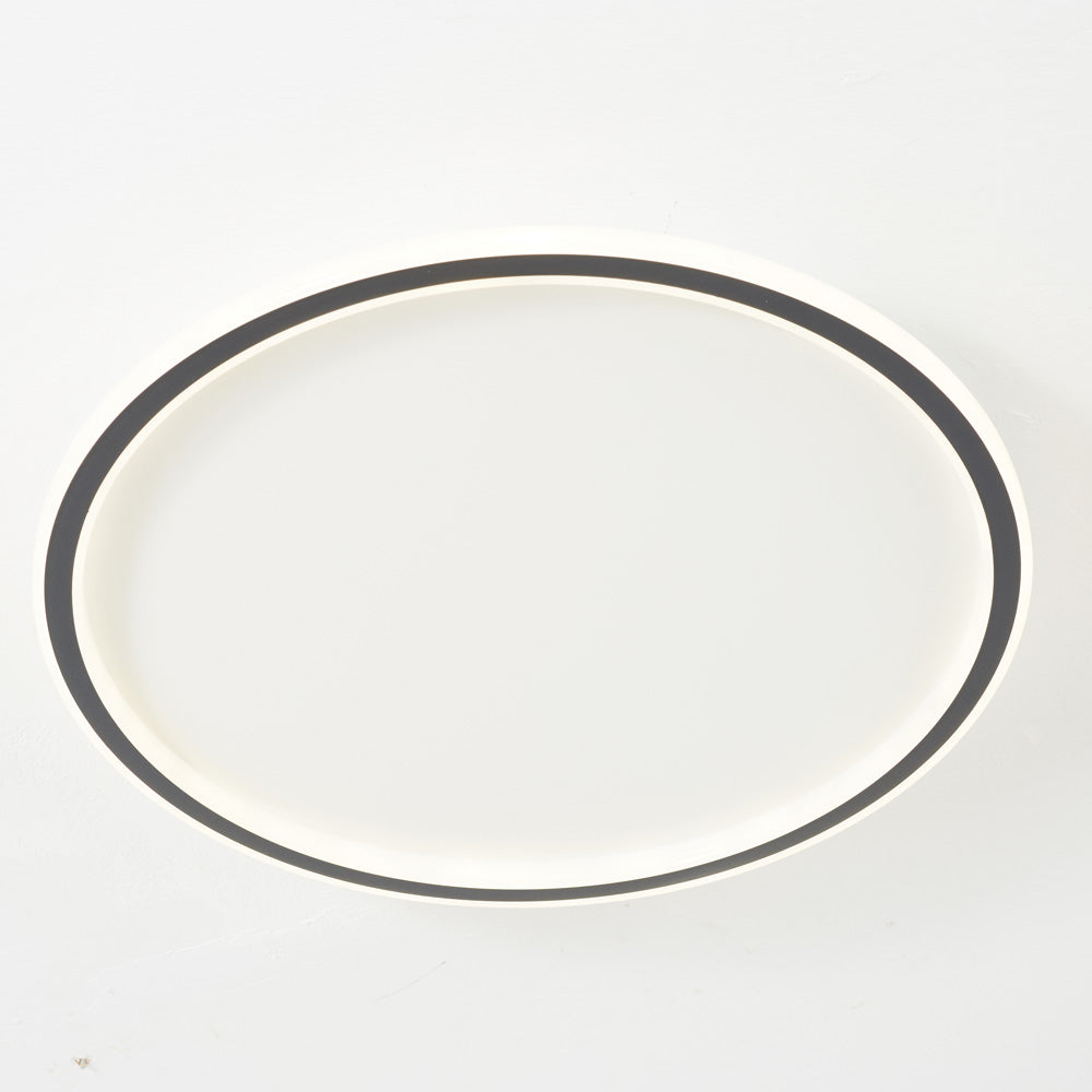 LunaNova - Moderne LED Taklampe Metall/Akryl for Stue og Soverom, Svart/Hvit Design | Skanto