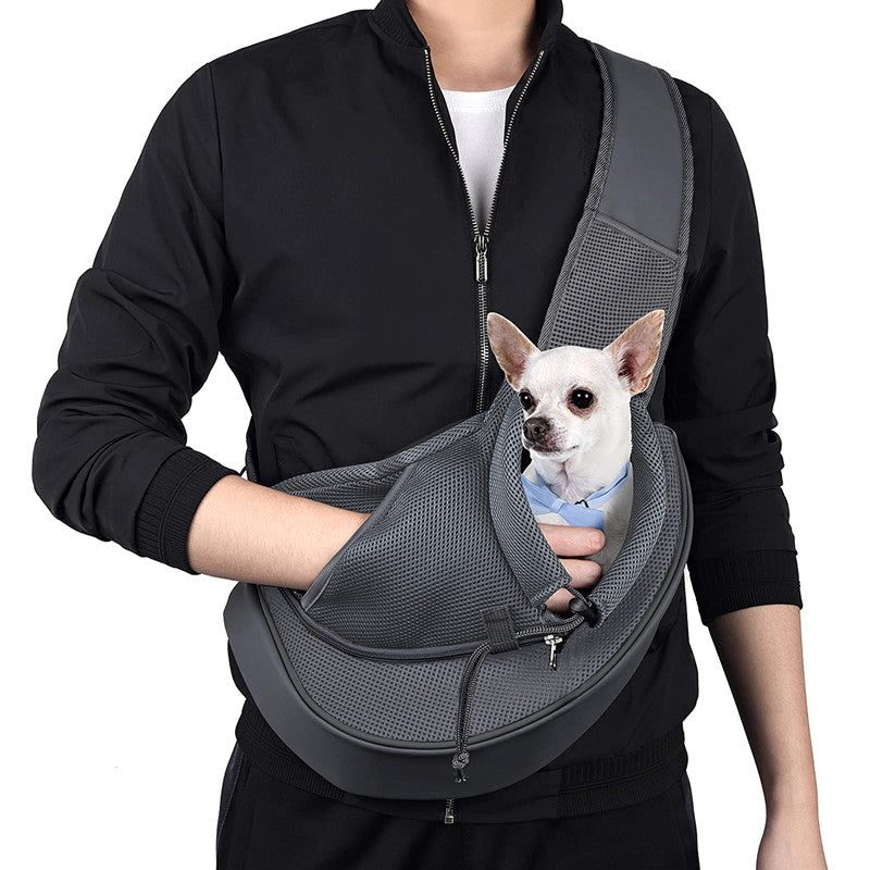 Skanto | Pet Dog Carrier Sling Bag med justerbar stropp og telefonlomme, for hunder og katter