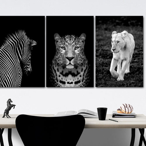 Africa Village Store Cats - Canvas Wall Art Painting | Skanto