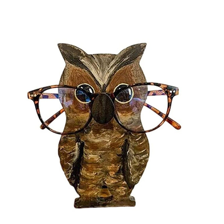 Skanto | 🦉Brillestativ i tre med dyr👓