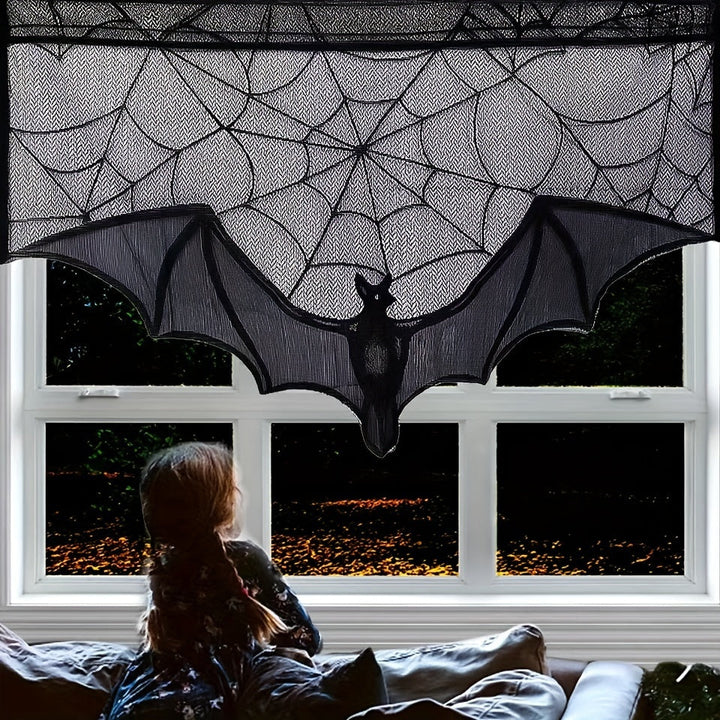 Skanto | Bordløper Sort Heklede Halloween Dekorasjon