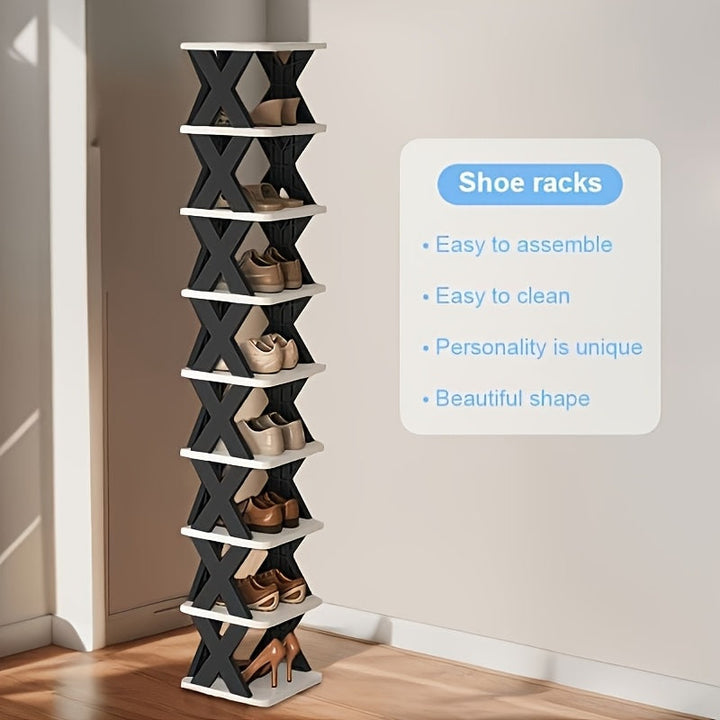Narrow Shoe Rack Tower | Skanto