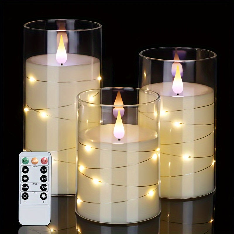 Skanto | SoftFlame - LED Lyssett med Fjernkontroll