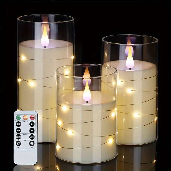 Skanto | SoftFlame - LED Lyssett med Fjernkontroll