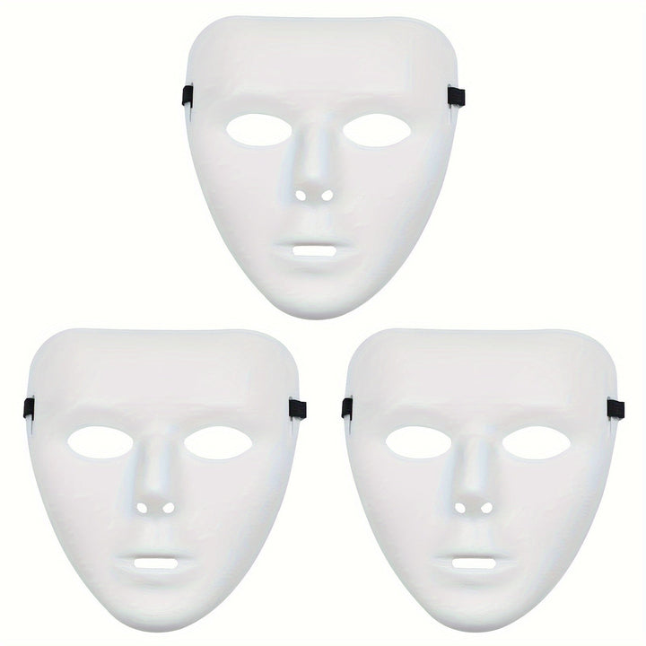 Skanto | Men’s Full Face Plastic Halloween Mask | Anonymous Cosplay