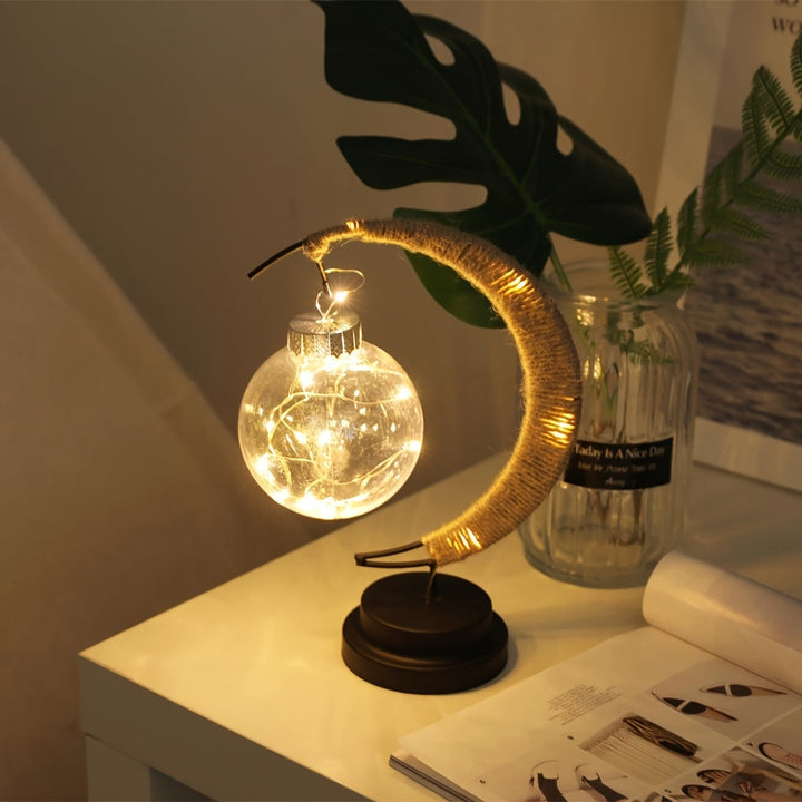 MoonGlow Lampe - Stilig Smijern LED Bordlampe Skanto
