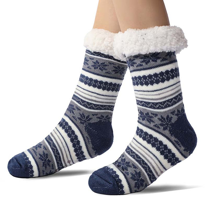 Skanto | Snøflak Ultra-tykke Cashmere Tøfler Hjem Sokker