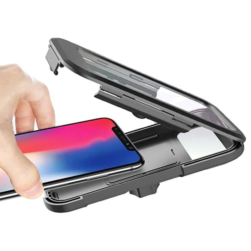 RideCharge Pro – Vanntett telefonholder med USB og 15W trådløs lading for sykkel og el-sykkel | Skanto