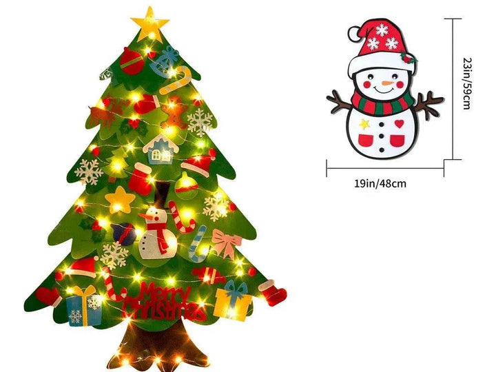 Skanto | Barnas DIY filt juletre med lys