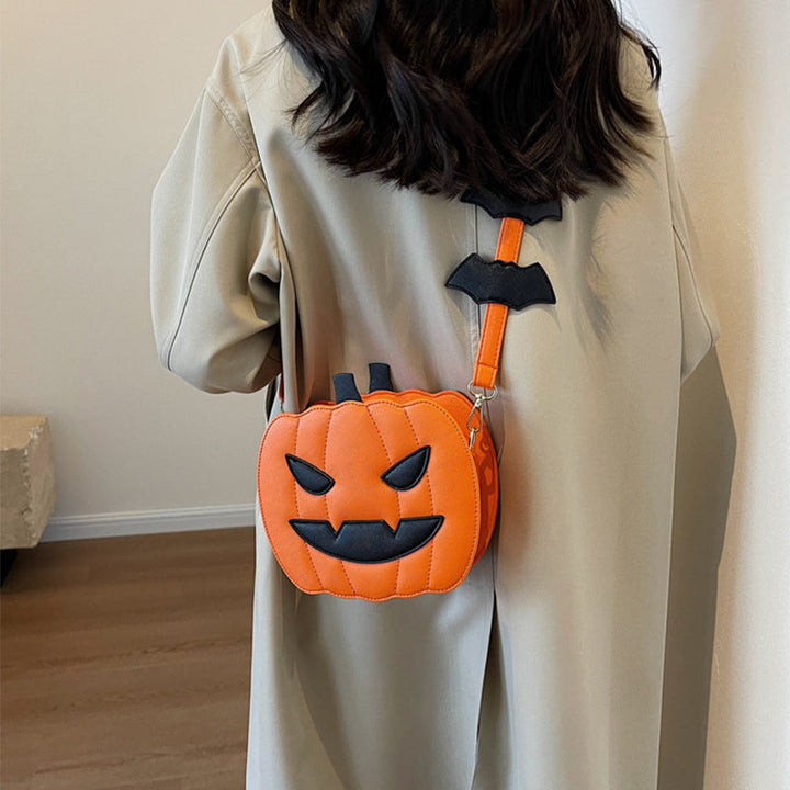 Skanto | Halloween Messenger Bag – Minimalistisk Skulderveske i Enfargede Farger