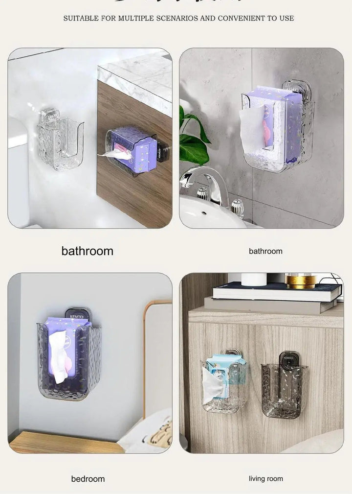 Skanto | GlowFix Vegg Tissue Holder — Ikke mer kaos, badet ditt vil være stilfullt, rent og helt avslappende!