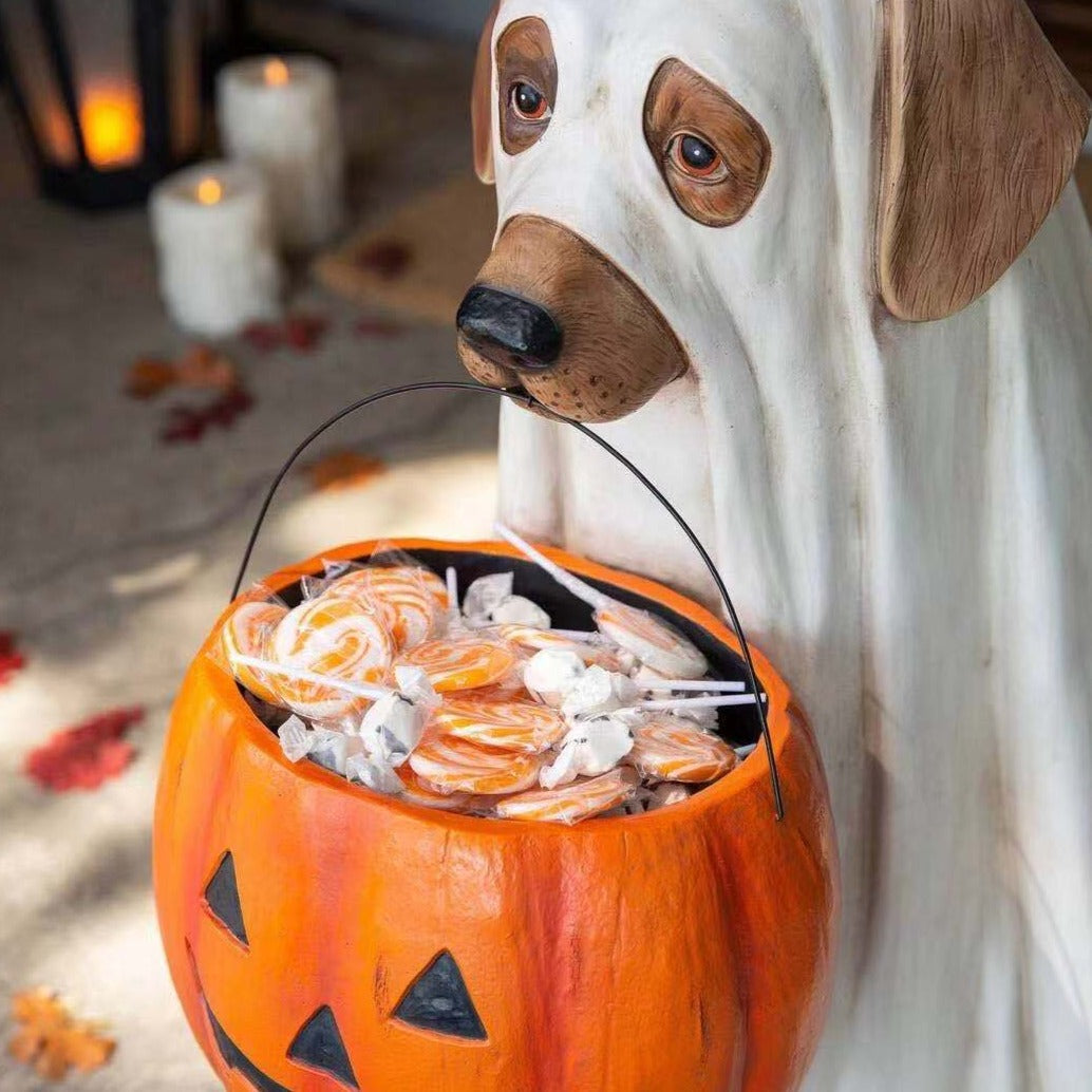 Skanto | Pumpkin Puppy Harz Hagepynt