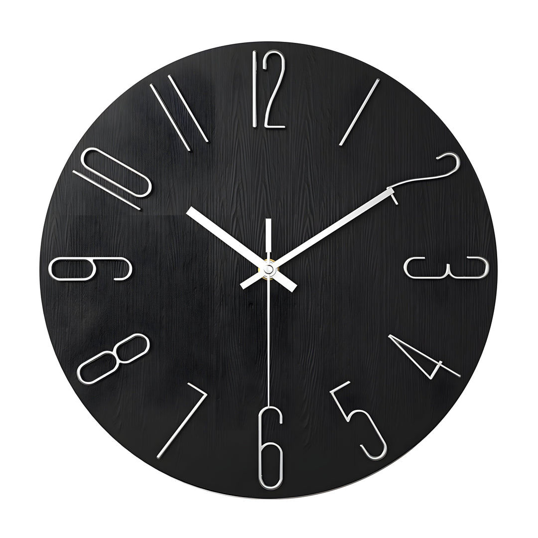 Enkel Kvarts Design Veggklokke - Stille Moderne Stil | Skanto