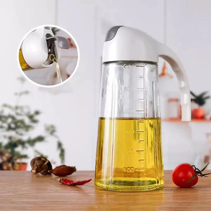 Olje Flaske Med Automatisk Flip Lokk 600ml Skanto