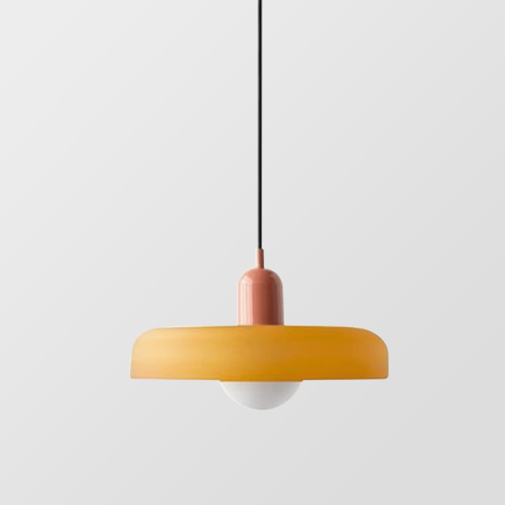 Skanto | Bauhaus Farget Glasspendellampe for Moderne Interiører