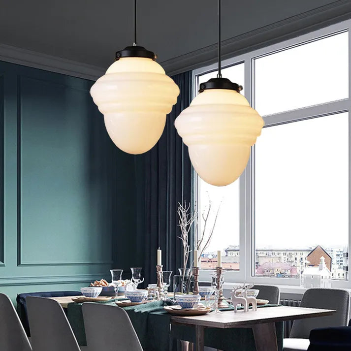 LumiNéo – Modern Geometrisk Oppheng i Frostet Glass