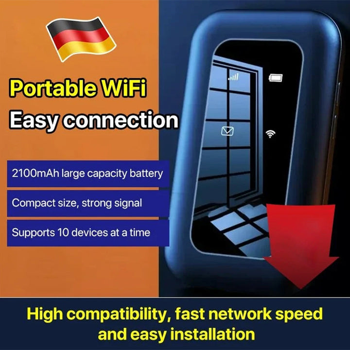 Skanto | WiFi Pro – Kraftig bærbar WiFi-forsterker for raskt og pålitelig internett hvor som helst