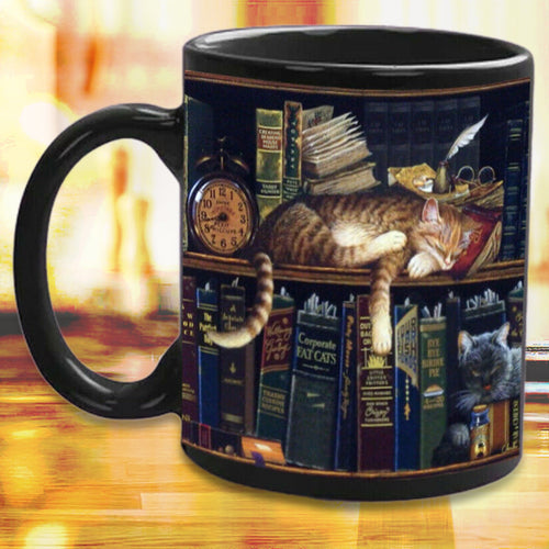Kat Bok Elsker Keramisk Kaffe Krus | Skanto