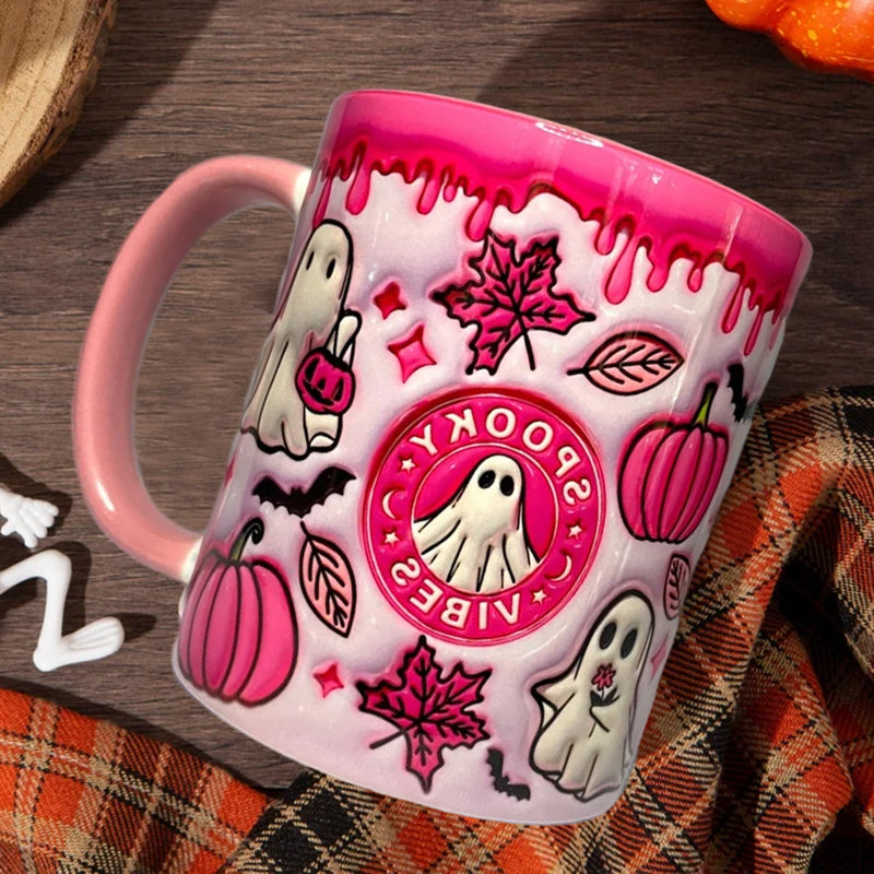 Skanto | Pumpkins kaffekopp med spøkelse